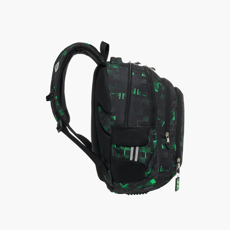 St.Right Backpack-Pixel-Game-4 Cmprt-18 In-Boys (Polyester) Black \ 30X20X45 - Image 5